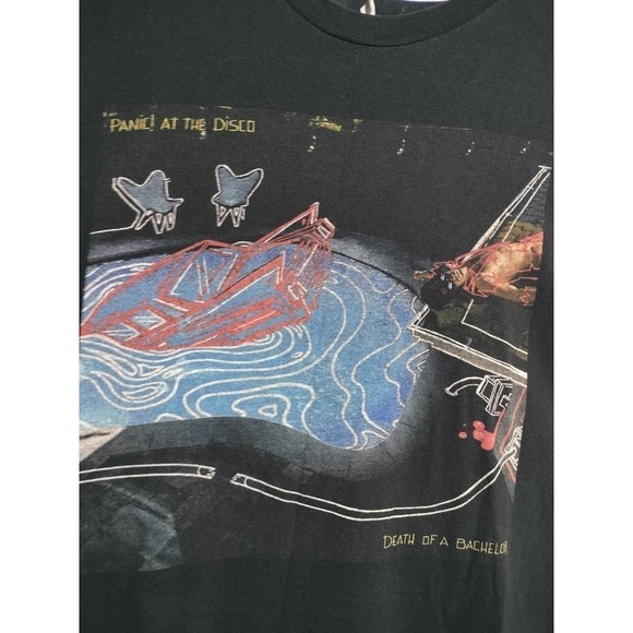 Panic At The Disco Hot Topic black graphic band t-shirt size adult medium - Picture 2 of 4
